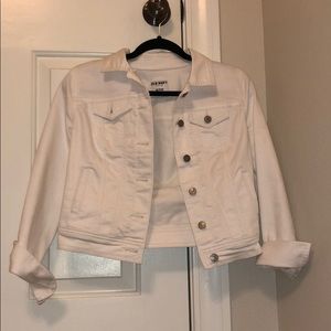 White jean jacket